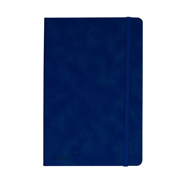 Silvine Soft Exec Notebk 160P A5 Blu image