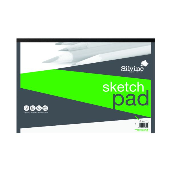 Silvine Draw Pad AF Paper 50shts A3 image