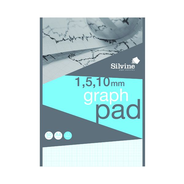 Silvine Graph Pad 1/5/10 50shts A4 image