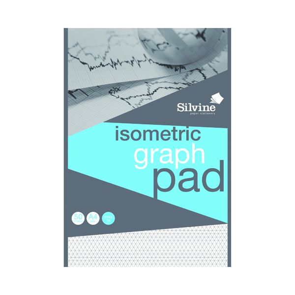 Silvine Graph Pad 5mm Iso 50shts A4 image