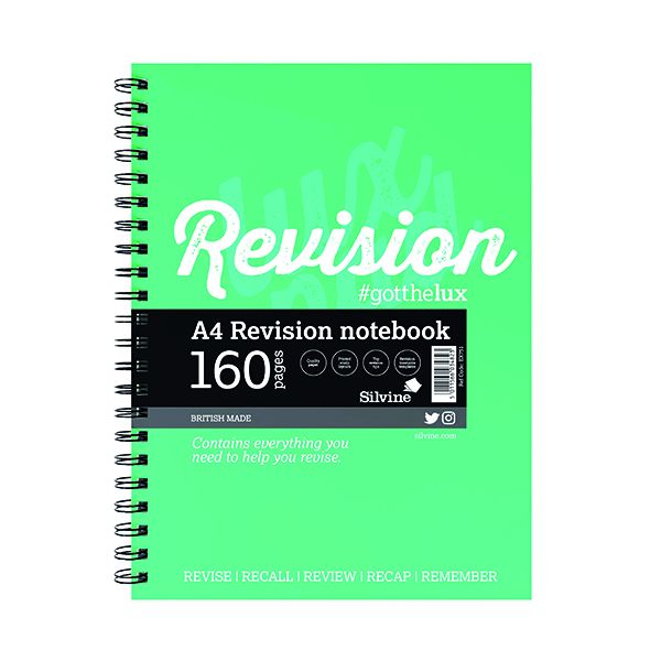 Silvine Wrbnd Notebk 160 Pg Grn Pk5 image