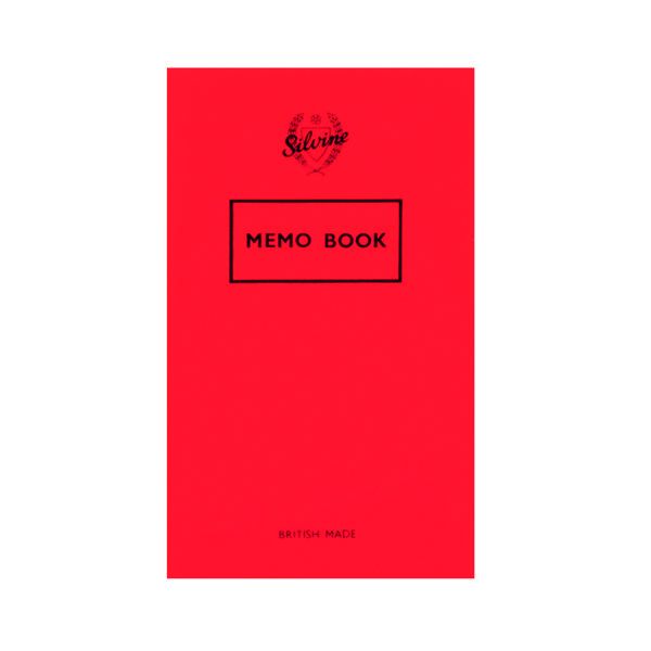 Silvine Memo Book 159x95mm Red Pk24 image