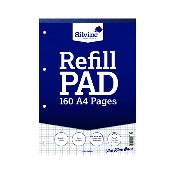 Silvine Square 5mm Refill Pad A4 Pk6 image