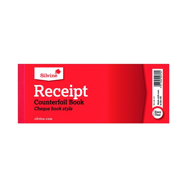 Silvine Receipt Bk Counterfoil Pk36 image