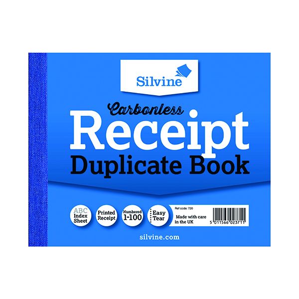 Silvine Dup Recept Book 720-T Pk12 image