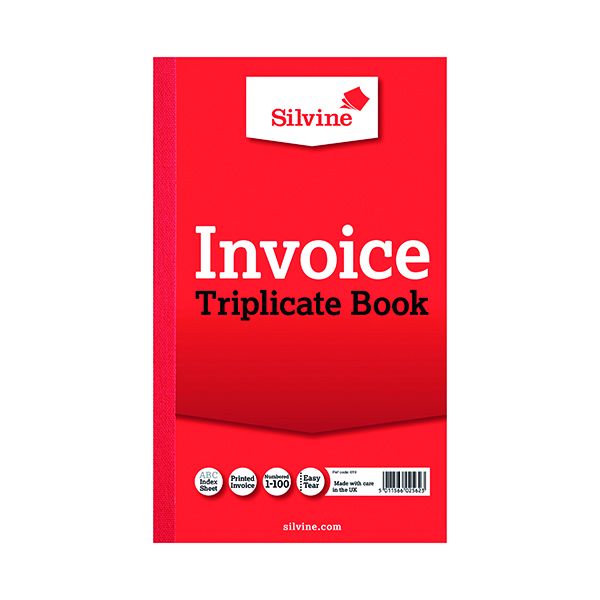 Silvine Triplicate Bk 8.25X5 Inv 619 image