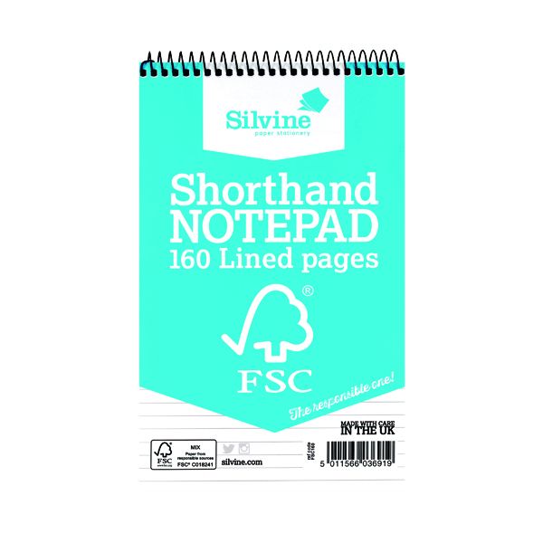Silvine Shorthand Notebook 160p P10 image