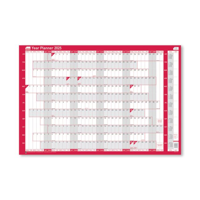 Sasco Compact Year Planner Landscape 2025 SY1075625 image 1