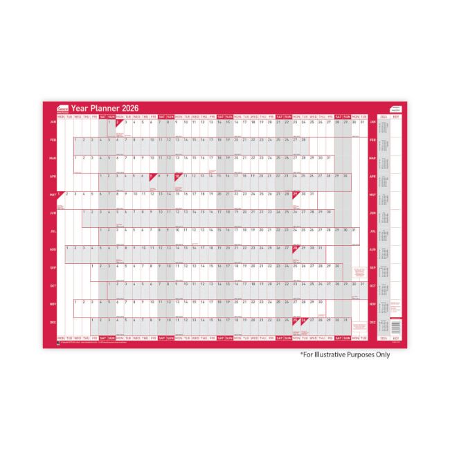 Sasco Year Planner Mounted 2026 2410261 image 1