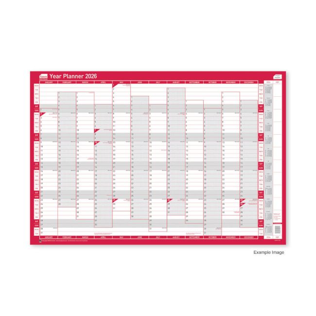 Sasco Year Planner Vertical Unmounted 2026 2410266 image 1