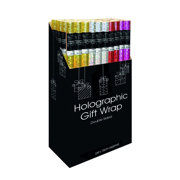 Holographic Gift Wrap Display Pk50 image