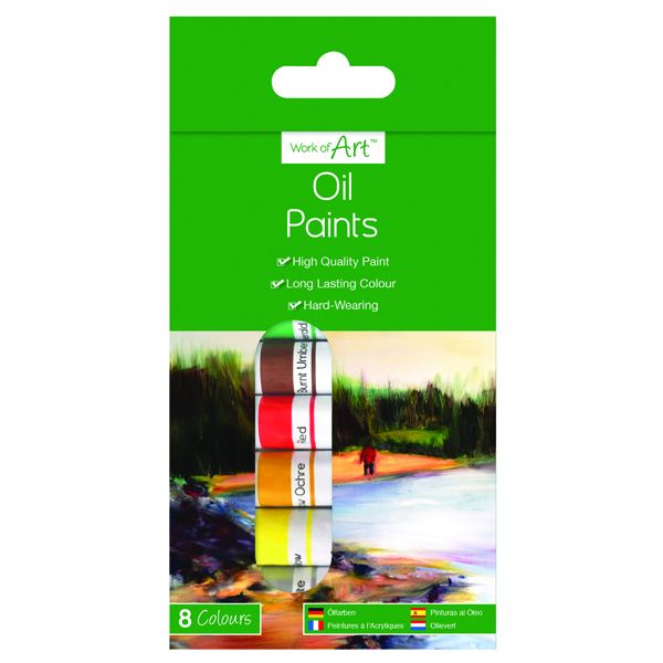 Work of Art Oil Paint Tubes Pk12 image