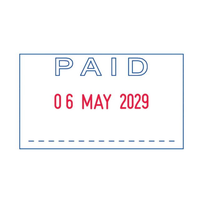 Trodat Printy 4750L2 Dater Stamp - Paid 141365 image 2