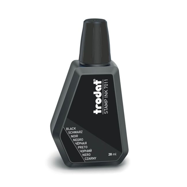 Trodat 7011 Stamp Pad Ink Black 55886 image 1