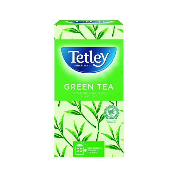 Tetley Pure Green Tea Bags Pk25 image
