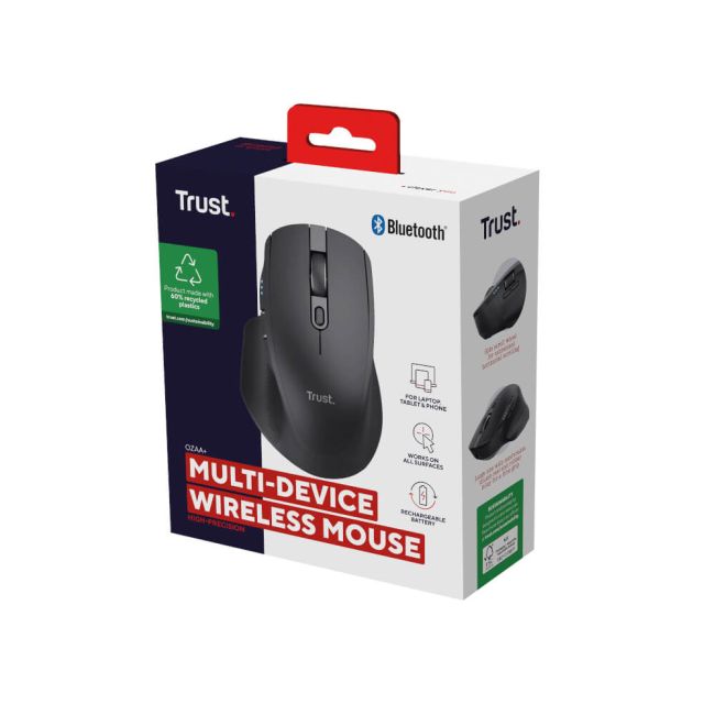 Trust Ozaa+ Wireless Mouse Multi-Device Black 24820 image 6