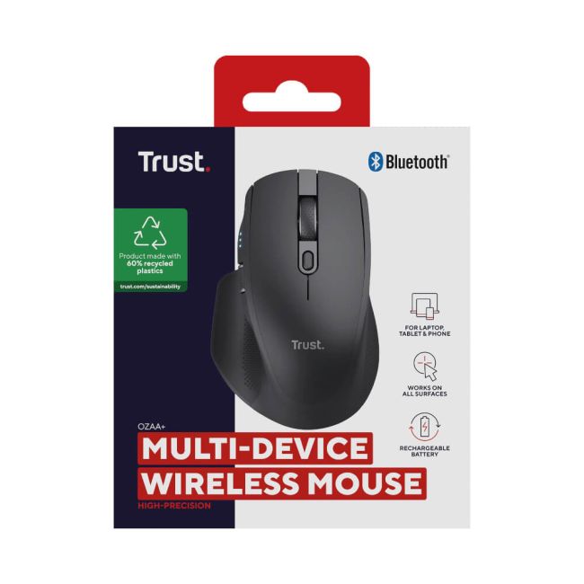 Trust Ozaa+ Wireless Mouse Multi-Device Black 24820 image 7