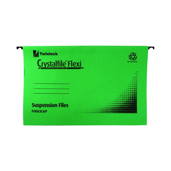 Rexel Crystalfile Flx Std Fc Grn P50 image