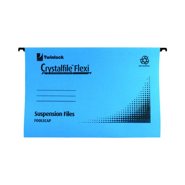 Rexel Crystalfile Flx Std Fc Blu P50 image