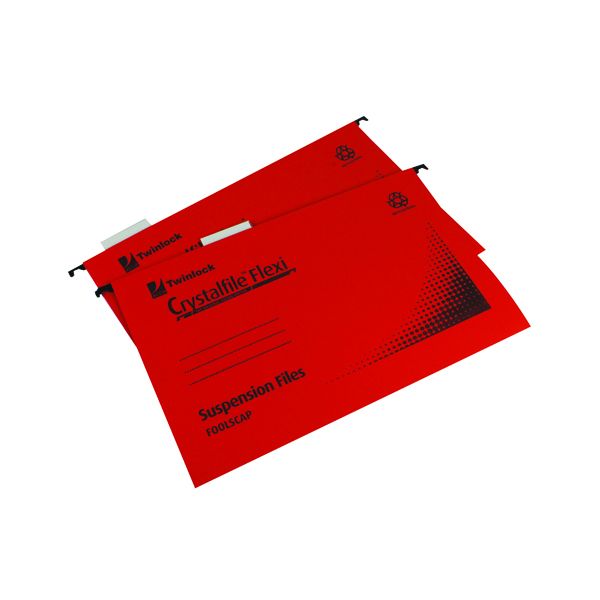 Rexel Crystalfile Flx Std Fc Red P50 image