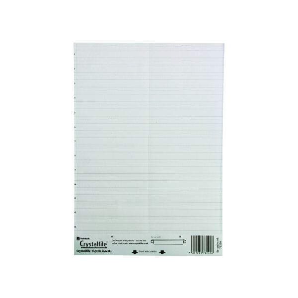 Crystalfile Toptab Insert Whit P50 image