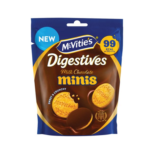 McVities Chocolate Digestive Minis Sharing Pouch Biscuits 80g 44971 image 1