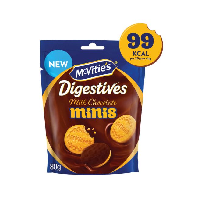 McVities Chocolate Digestive Minis Sharing Pouch Biscuits 80g 44971 image 3