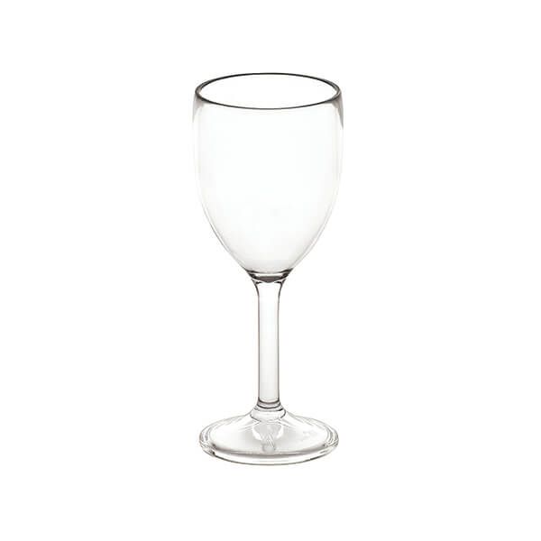Wine Glass 265ml Polycarb Clear Pk6 image