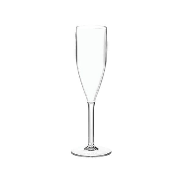 Champagne Flute 190ml PC Clear Pk6 image