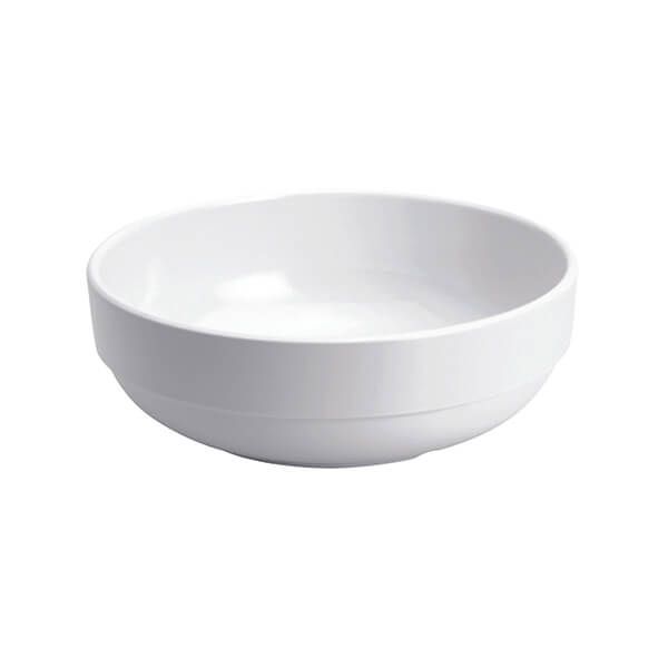 Glazed Bowl 7.5 In 19cm Mel Wht Pk6 image