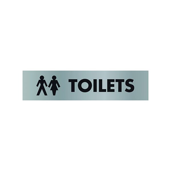 Acryl Sign Toilet Alumin image
