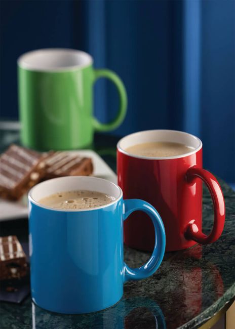 Utopia Pure White Straight Sided Mug 12oz Red (Pack of 12) E90039-00-B01012 image 2