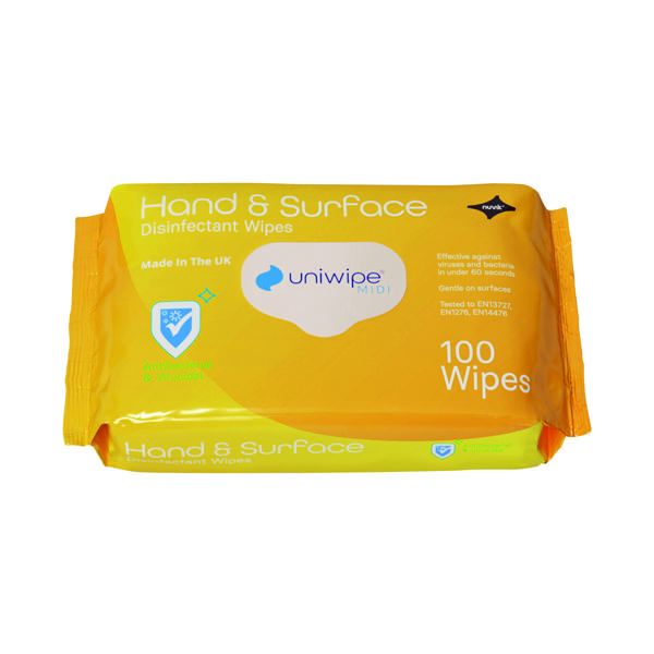 Uniwipe Hand and Surface Wipes PK100 image