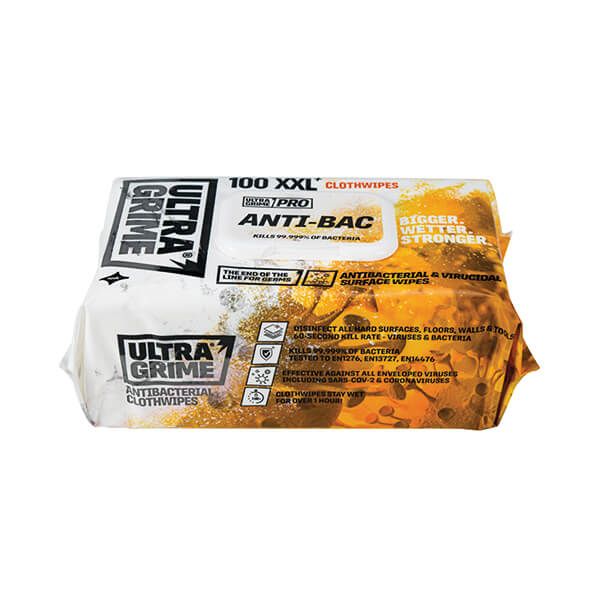 UltraGrime Anti-Bac Wipes 100 Wipes image