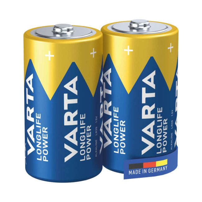 Varta Longlife Power C Alkaline Battery 1.5V (Pack of 2) 4914121422 image 2