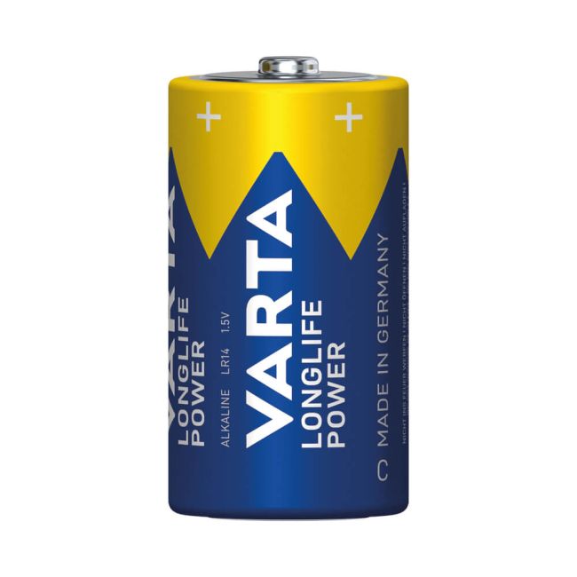 Varta Longlife Power C Alkaline Battery 1.5V (Pack of 2) 4914121422 image 3