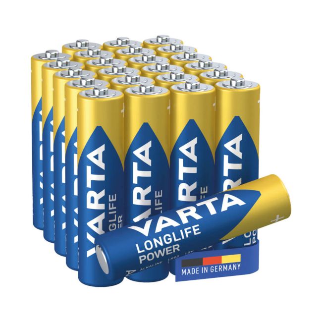 Varta Loglife Power AAA Alkaline Battery 1.5V (Pack of 24) 4903121134 image 2