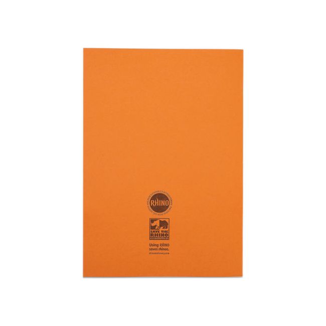 Rhino Exercise Book 80 Page S5 A4 Orange (Pack of 50) VEX668-525-6 image 4
