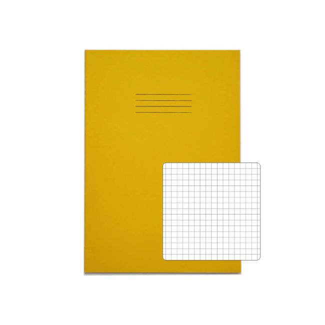 Rhino Exercise Book 80 Page S7 A4 Yellow (Pack of 50) VEX668-1175-6 image 1