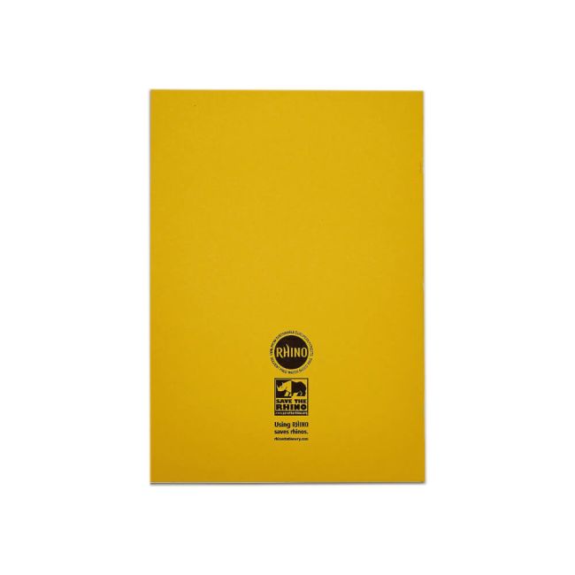 Rhino Exercise Book 80 Page S7 A4 Yellow (Pack of 50) VEX668-1175-6 image 4