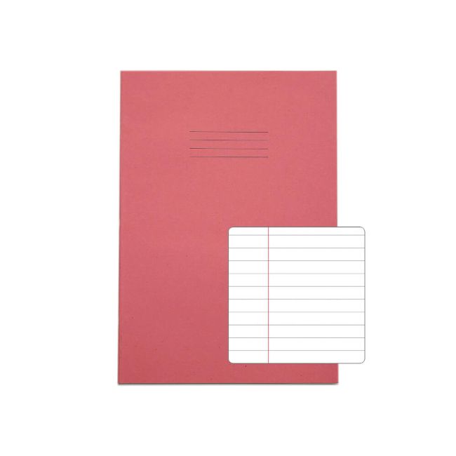 Rhino Exercise Book 80 Page F8M A4 Pink (Pack of 50) VEX668-115-6 image 1