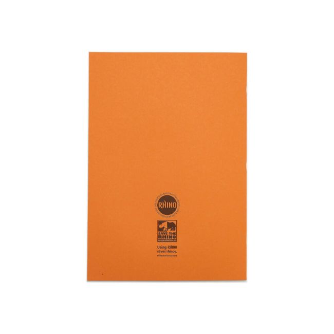 Rhino Exercise Book 80 Page F8M A4 Orange (Pack of 50) VEX668-1465-0 image 5