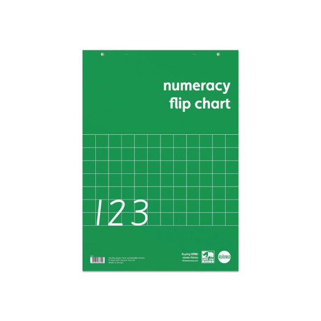 Rhino Education Numeracy Flipchart 30 S50B A1 (Pack of 5) RENFC-2 image 1