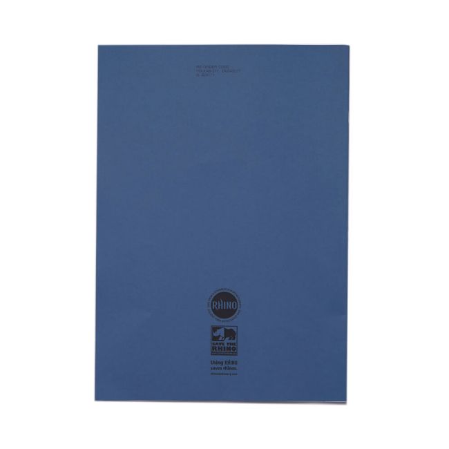 Rhino Exercise Book 80 Page F8M A4+ Dark Blue (Pack of 50) VDU080-277-2 image 3