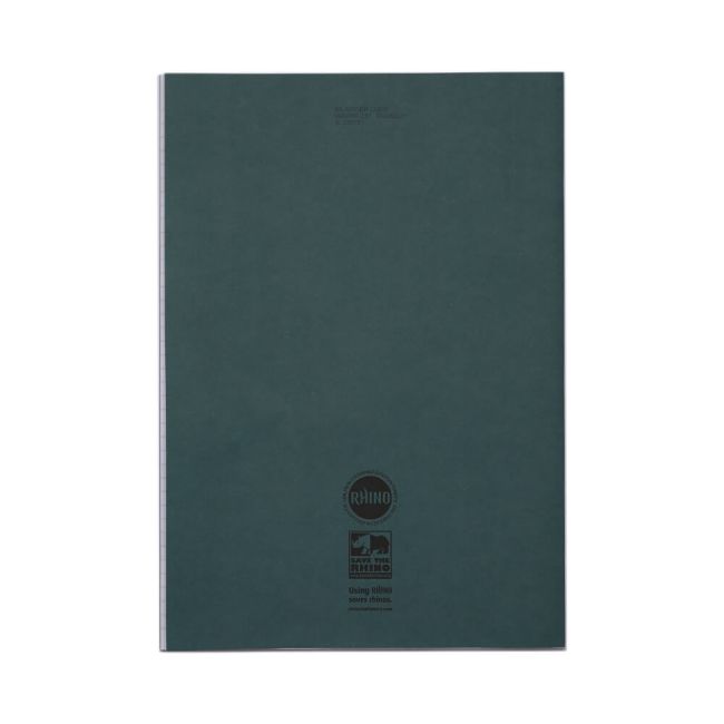 Rhino Exercise Book 80 Page F8M A4+ Dark Green (Pack of 50) VDU080-227-2 image 3