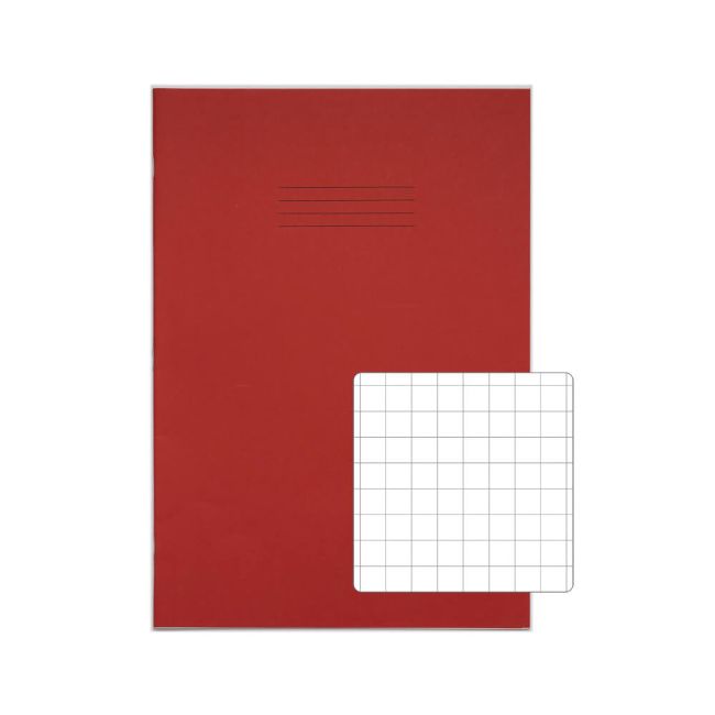 Rhino Exercise Book 80 Page S10 A4+ Red (Pack of 50) VDU080-301-8 image 1