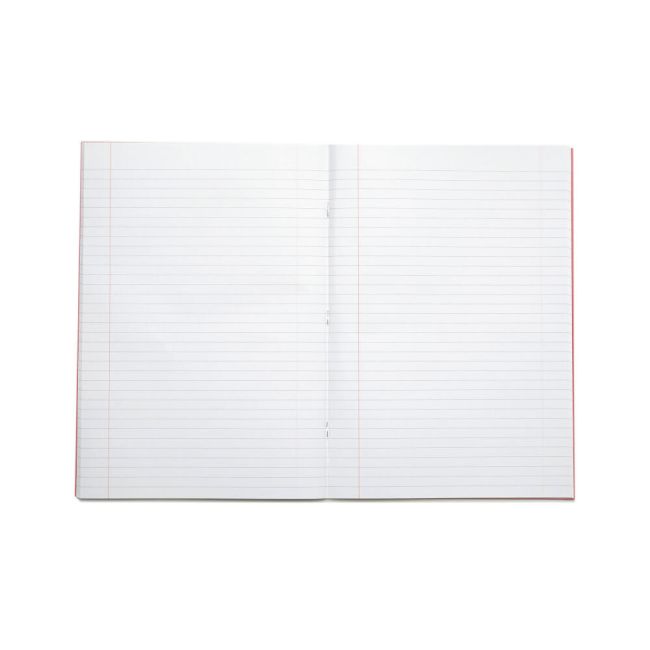 Rhino Exercise Book 80 Page 13x9in 8mm Ruled Red Contract (Pack of 50) VDUV080-200-6 image 2