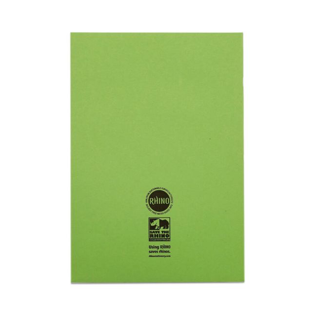 Rhino Exercise Book 80 Page 13x9in 8mm Ruled Light Green Contract (Pack of 50) VDUV080-238-8 image 3