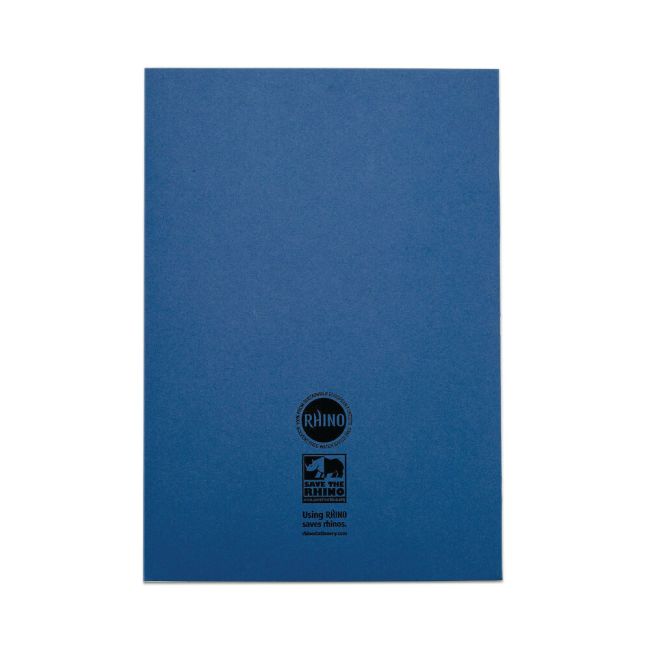 Rhino Exercise Book 80 Page 13x9in 8mm Ruled Dark Blue Contract (Pack of 50) VDUV080-277-4 image 3