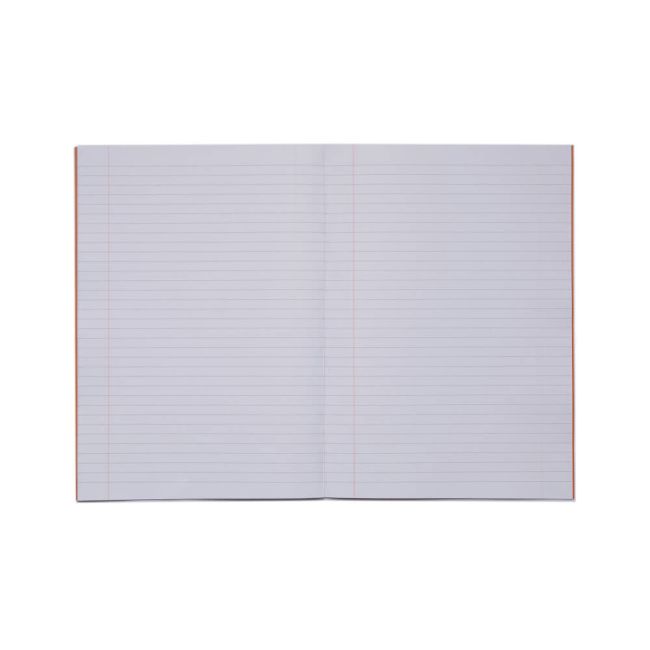 Rhino Exercise Book 80 Page A4 8mm Ruled Orange Contract (Pack of 50) VEXV668-1465-2 image 2